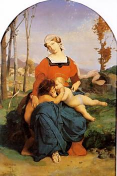 讓 萊昂 傑羅姆 The Virgin the Infant Jesus and St. John 讓 萊昂 傑羅姆 The Virgin the Infant Jesus and St. John